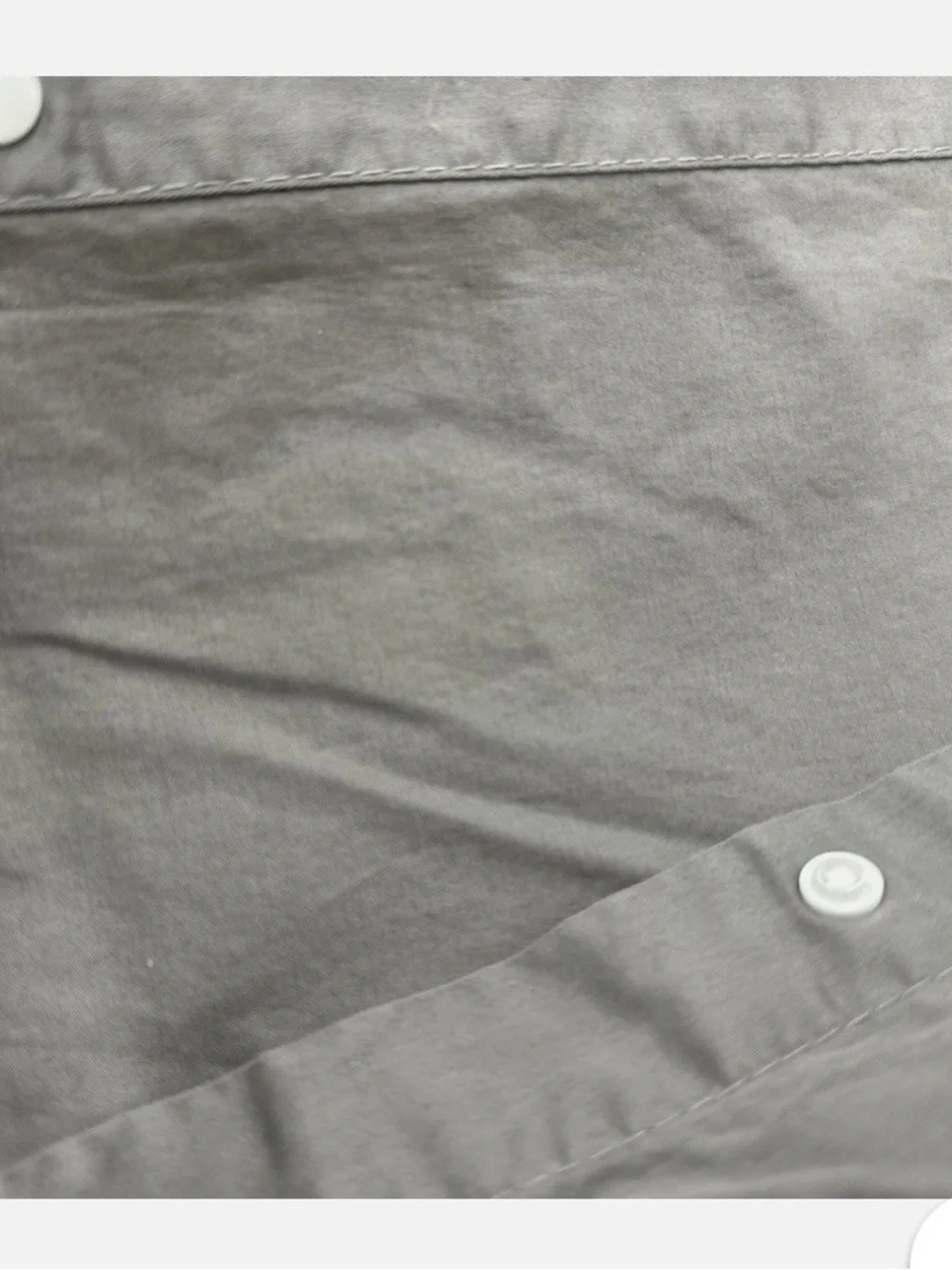 IKEA Gray Cotton Duvet Cover 2 pillow queen Vinranka  Embroidery star snaps